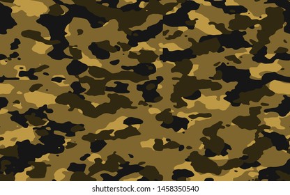 Seamless Army Camouflage Pattern Vector. Military Camo Skin for Decor and Textile. Army masking design for hunting textile fabric printing and wallpaper.