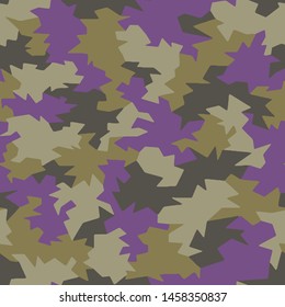 Seamless Army Camouflage Pattern Vector. Military Camo Skin for Decor and Textile. Army masking design for hunting textile fabric printing and wallpaper.