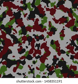 Seamless Army Camouflage Pattern Vector. Military Camo Skin for Decor and Textile. Army masking design for hunting textile fabric printing and wallpaper.
