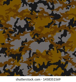 Seamless Army Camouflage Pattern Vector. Military Camo Skin for Decor and Textile. Army masking design for hunting textile fabric printing and wallpaper.
