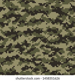 Seamless Army Camouflage Pattern Vector. Military Camo Skin for Decor and Textile. Army masking design for hunting textile fabric printing and wallpaper.