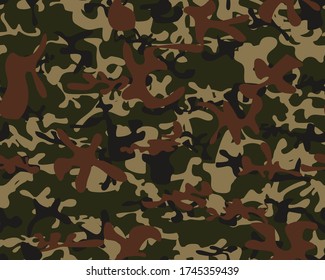 Seamless Army Paint. Beige Vector Pattern. Urban Camo Paint. Camo Navy Canvas. Repeat Woodland Background. Military Vector Camouflage. Hunter Navy Texture. Digital Khaki Camouflage Seamless Print.