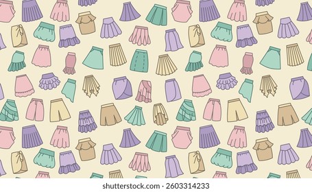 A Seamless Array of Skirts in a Harmonious Palette