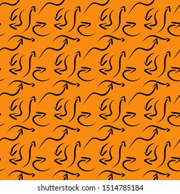 Seamless Arrow Pattern Design in Vector