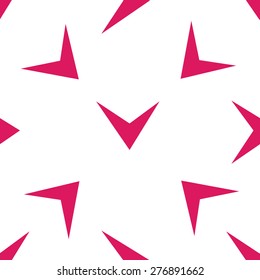 Seamless arrow pattern. Endless geometrical background. Check sign. Contemporary design. 