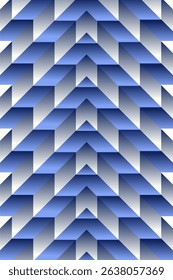 Seamless arrow pattern with gradient and 3D effect. Ideal for branding, packaging, web, wallpaper, textile, and modern graphic design in various vibrant color styles.
