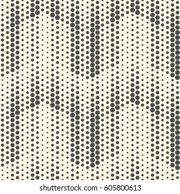 Seamless Arrows Pattern. Abstract Halftone Background. Regular Vintage Texture