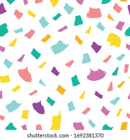 Seamless art abstract background colorful pattern. 