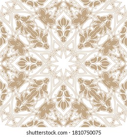 Patrón ornamental abstracto de arte sin foco