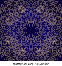 Patrón ornamental abstracto de arte sin foco