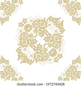 Seamless art abstract ornate pattern