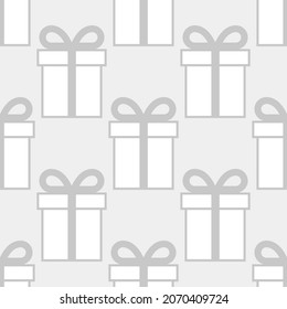 Fondo de arte sin inconvenientes con patrón de cajas de regalo