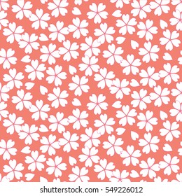 seamless art cherry blossom background
