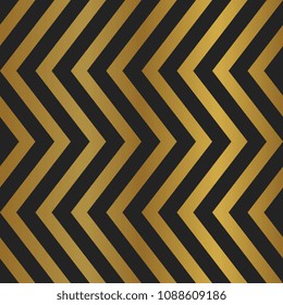 Seamless art deco chevron herringbone gold color.