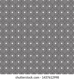 Seamless Art Deco curling wave pattern background
