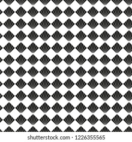 Seamless Art Deco fan pattern background
