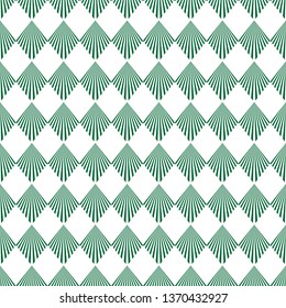 Seamless Art Deco fan pattern background