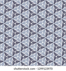 Seamless Art Deco feather pattern