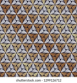 Seamless Art Deco feather pattern