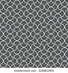 Seamless Art Deco fern leaf pattern background