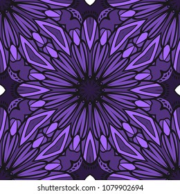 Seamless art deco floral pattern with modern style ornament on color background. For wallpaper, cover book, fabric, scrapbooks