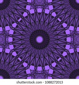 Seamless art deco floral pattern with modern style ornament on color background. For wallpaper, cover book, fabric, scrapbooks