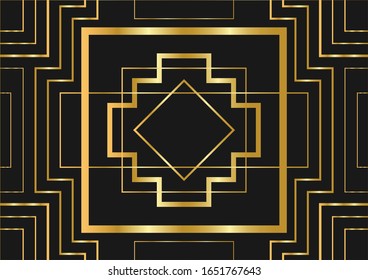 Seamless Art deco geometric pattern.