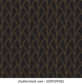 Seamless Art Deco Pattern. Stylish antique background.