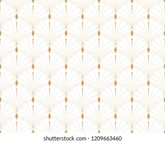 Seamless Art Deco Pattern. Vintage minimalistic background. Abstract Luxury Illustration.