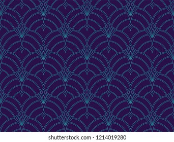 Seamless Art Deco Pattern. Vintage minimalistic background. Abstract Luxury Illustration.