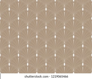 Seamless Art Deco Pattern. Vintage minimalistic background. Abstract Luxury Illustration.