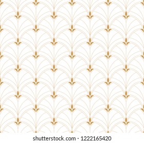 Seamless Art Deco Pattern. Vintage minimalistic background. Abstract Luxury Illustration.