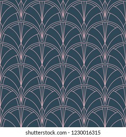 Seamless Art Deco Pattern. Vintage minimalistic background. Abstract Luxury Illustration.