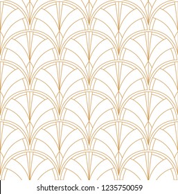 Seamless Art Deco Pattern. Vintage minimalistic background. Abstract Luxury Illustration.