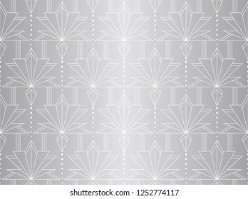 Seamless Art Deco Pattern. Vintage minimalistic background. Abstract Luxury Illustration.