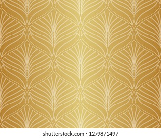 Seamless Art Deco Pattern. Vintage minimalistic background. Abstract Luxury Illustration.