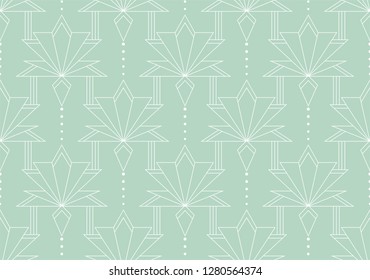 Seamless Art Deco Pattern. Vintage minimalistic background. Abstract Luxury Illustration.