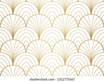 Seamless Art Deco Pattern. Vintage minimalistic background. Abstract Luxury Illustration.