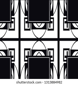 Seamless Art Deco Pattern. Vintage minimalistic background. Abstract Luxury Illustration