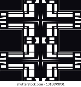 Seamless Art Deco Pattern. Vintage minimalistic background. Abstract Luxury Illustration