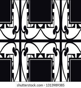 Seamless Art Deco Pattern. Vintage minimalistic background. Abstract Luxury Illustration