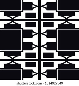 Seamless Art Deco Pattern. Vintage minimalistic background. Abstract Luxury Illustration