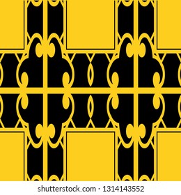 Seamless Art Deco Pattern. Vintage minimalistic background. Abstract Luxury Illustration