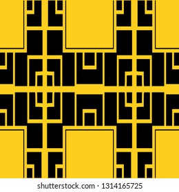 Seamless Art Deco Pattern. Vintage minimalistic background. Abstract Luxury Illustration