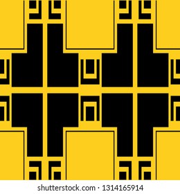 Seamless Art Deco Pattern. Vintage minimalistic background. Abstract Luxury Illustration