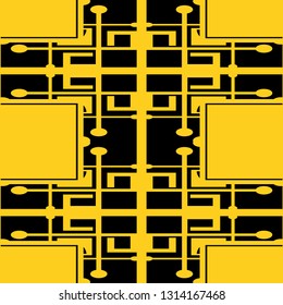 Seamless Art Deco Pattern. Vintage minimalistic background. Abstract Luxury Illustration