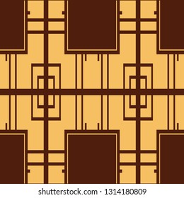 Seamless Art Deco Pattern. Vintage minimalistic background. Abstract Luxury Illustration