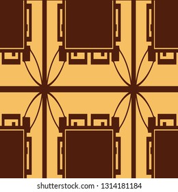 Seamless Art Deco Pattern. Vintage minimalistic background. Abstract Luxury Illustration