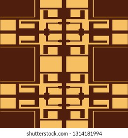 Seamless Art Deco Pattern. Vintage minimalistic background. Abstract Luxury Illustration
