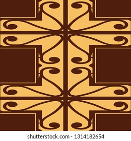Seamless Art Deco Pattern. Vintage minimalistic background. Abstract Luxury Illustration